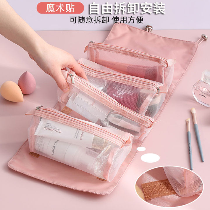 Cosmetic%20Bag%20Women's%20Portable%20Large%20Capacity%20Storage%20Bag%204-in%20-1%20New%20High%20Sense%20Folding%20Travel%20Skin%20Care%20Wash%20Bag%20-%20Image%203