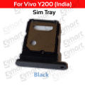 Sim Tray SD Card Tray Holder Card Compatible with Vivo Y200 (Indian Version) With Sim Ejector Pin Replacement Part. 