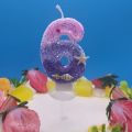 Princess Birthday Mermaid Pearl Candle Cake Topper Decor Girl 1 2 3 4 5 6 7 8 9 Year Old Wedding Dessert Cupcake Baking Supplies.