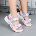 Girls' Sandals 2024 Summer New Children's Sports Fashion Cute Cool Lomi Soft Sole Beach Student Shoes.