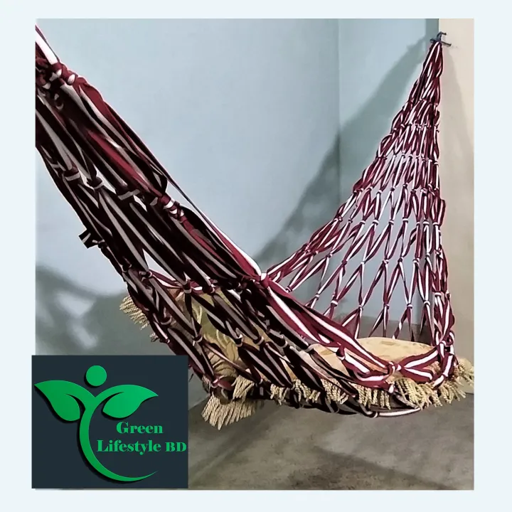 Handmade%20Ribbon%20Dolna/Hammock%20%E2%80%93%20Extra-Long%208.5ft,%20Strong%20&%20Comfortable%20Swing%20in%20Random%20Color%20-%20Image%206