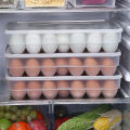 Egg Storage Box Large Capacity Kitchen Refrigerator Egg Case Organizer Holder Box Plastic Egg Dispenser Container Case Storage.