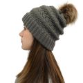 Men Women Winter Fluff Crochet Hat Wool Knit Warm Caps.