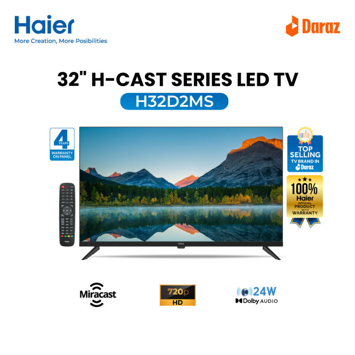 Haier 32" HD Ready Miracast LED TV (H32D2MS)