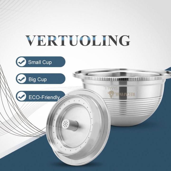 ICafilas 70/230ML Stainless Steel Refillable Vertuo Pod Filters