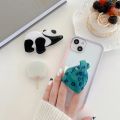 Korean Cute Clear Acrylic Grip Tok Phone Holder Facial Mask Flower Heart Smartphone Ring Griptok Universal Cartoon Pocket Socket. 