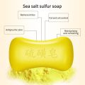 85g Sulfur Soap Deep Cleansing Oil-Control Acne Treatment Lackhead Remover Handmade Soap Cleanser Shampoo Soap Skin Care TSLM1. 