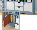 Bookcase Rack Artistic Book Organizer Book Rack 15-Shelf Bookcase Space-Saving Books Holder Bookcase Shelf Storage for Home Office Living Room Furniture48/40. 