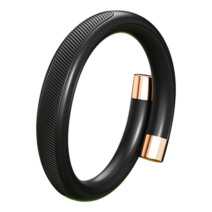 Mosquito Repellent Bracelet, Insects Repellent Belt, Deet-Free, Outdoor Garden Mosquito Repellent Wristband Black