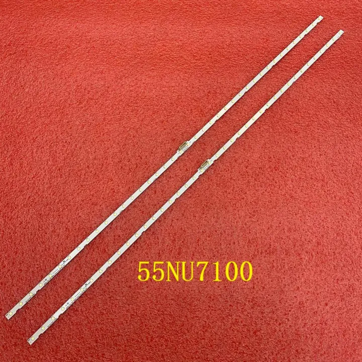 2pcs LED strip for Samsung UE55NU7100 UN55RU7100 UA55NU7100 UN55NU7200 UA55NU7300 UE55NU7370 UE55NU7455 UE55NU7102 UN55NU7095----