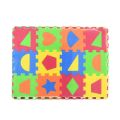 Eva Puzzle New Product 36 Pieces of 9.0cm EVA Geometric Figure Puzzle Floor Mat Mini Foam Puzzle Board Assembly Toy Baby ToysRug.