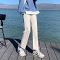 New Clothes 4XL 5XL Mom Straight High Waist Jeans Women Classic Beige Black Kan Denim Pants Brand Pure Color Cowboy Trousers. 