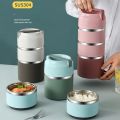 Japanese Thermos Lunch Box for Food Container Stainless Steel Thermal Food Storage Container 1 2 3 Tier Insulated Bento Box. 