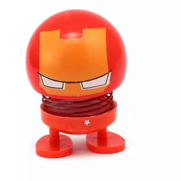 Spring Head Man iron-man Funny Shaking Head Doll with Glue-Spring Head | Daraz.com.bd
