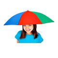 Head Umbrella Hat for Kids and Adults, Hands Free Umbrella Clear for Rain Sunny Golf. 