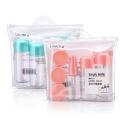 8Pcs/Set Mini Makeup Transparent Travel Kit.