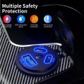 12V/24V USB Outlet 108W 3 Port Dual PD 45W USB C Car Charger Socket and Quick Charge 3.0 USB Charger with Voltmeter Power Switch.