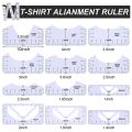 13 Pieces T-Shirt Ruler Guide Set-Shirt Ruler Tool,DIY Printing Rulers for Heat Press T-Shirt Center Design.