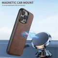 Magnetic For MagSafe Card Holder 2 in 1 Leather Phone Case For iPhone 15 14 13 12 Pro Max Ultra Shockproof Detachable Back Cover.