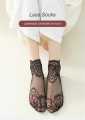 Fashion Women Lace Flower Socks Female Elastic Thin Breathable Ankle Socks 1Pairs.