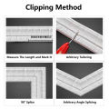 2.3M 3D Foam Wall Pasted Self-adhesive Waterproof Waist Line Skirting Wall Pasted Living Room Background Wall Decoration.