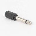 3.5mm to 6.5mm Audio Adapter to 6.5 Male Plug to 3.5 Female Jack Connector Adaptor for DVD VCD Amplifier Speaker Recorder- black. 