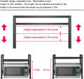 Microwave Oven Rack, Shelf Kitchen Supplies, Tableware Storage, kitchen storage. 