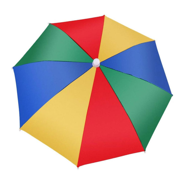 12er Pack Regenbogen-Schirmhüte – 50,8 Cm Durchmesser, Verstellbar, Freihändig, Für Strand & Partys