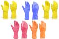 Reusable Rubber Hand Gloves, Stretchable Gloves for Washing Cleaning Kitchen Garden 1 Pair. 