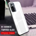 Vantime for Xiaomi Redmi Note 10 Pro / Note 10 Pro Max Case Gradient Phone Back Hard Glass Cover. 