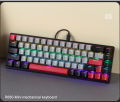R680 Mechanical Keyboard Gaming Wired,APAYADO 68-Key Layout Mini Mechanical Keyboard,Full-key Punchless,11 RGB Light Effects. 