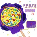 Fishing Game Electronic Spin Fish Board Game Educational Fishing Toys with Music Great Gift for Kids Children. 