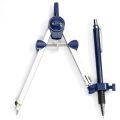 JAERBEE 9Pc Geometry Set Metal Compass Geometry Precision Tool for Student, Circle Drawing Tool and Architecture Drafting Kits. 