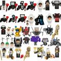 New Mini Skibidi Toilet Figure Anime Block Toys TvMan Plus Titan Cameraman Speakerman Bricks Model Toy For Kid Birthday Gifts.