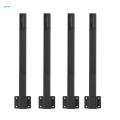 4Pcs Outdoor String Light Pole 15.55inch Height, AdjustableMetal Poles, Patio Lighting Stand for Holiday Garden Hanging String Lights. 