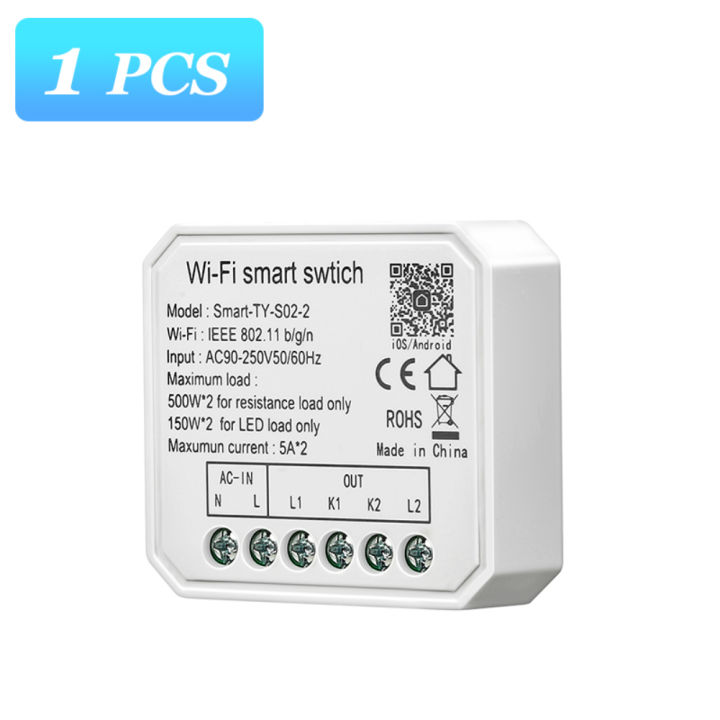 Tuya%20WiFi%20Mini%20Smart%20Switch%20Module%201/2%20Gang%20DIY%20Switch%20Control%20Timer%20Work%20With%20Smart%20Life%20Remote%20Voice%20Control%20Alexa%20Google%20Home%20-%20Image%202