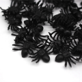 150X Plastic Black Spider Trick Toy Halloween Haunted House Prop Decor.