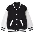 Boy Baseball Jacket Autumn Casual School Teens Girls Outerwear 2 To 15 Y Unisex Toddlers Kids Clothes Loose Black Childrens Coat. 
