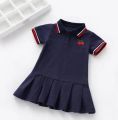 Unicon Children Dress Spring Summer Turn-Down Collar Kids Clothes Fashion toddler Baby Girls Clothing Summer Dress Girl. 