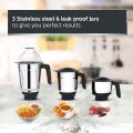 PHILIPS HL7704/00 black 1000 Juicer Mixer Grinder (4 Jars, Black). 