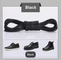 1 Pair Round Waxed Shoelaces For Shoes & Boots. 