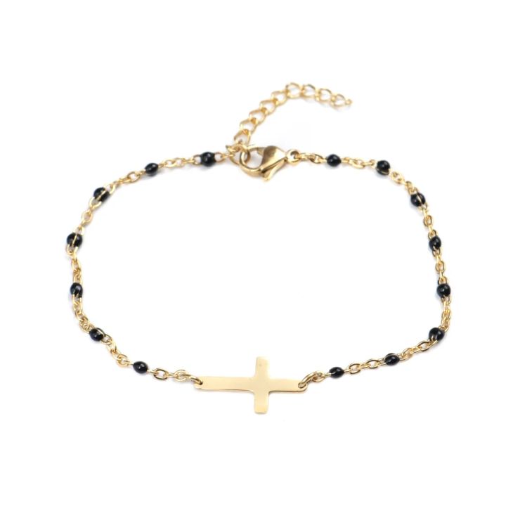 Religious%20Stainless%20Steel%20Cross%20Charms%20Bracelets%20Women%20Girls%20Gold%20Color%20Metal%20Link%20Chains%20Party%20Club%20Jewelry%20Gifts,18cm%20Long%20-%20Image%207