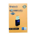 Aptech WA107N 300Mbps Mini Wireless USB Adapter with Bluetooth 5.1 â Dual Band Wi-Fi 2.4GHz | Compact Design | Plug & Play for PC/Laptop.