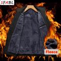 Autumn Winter Jacket Men Thicken Fleece Lined Warm Coats Men Social Jackets for Men Casual Business Office Dress Coat Male 3XL. 