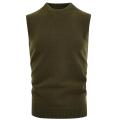 High quality Mens Thick Sleeveless Sweater without sleeve Men Vest Man O-neck Knitwear Male Warm clothing 2023 Autumn Winter New. 