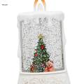 Christmas Candle Light Decorative Candle Water Filled Sequins Snow Scene Flameless Candle LED Pillar. 