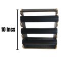 Jewellery Display stand Wooden bracelet holder Bangle Organizer for Women 3 step bangle Bracelet Display Stand Holder with golden border. চুড়ির আলনা.