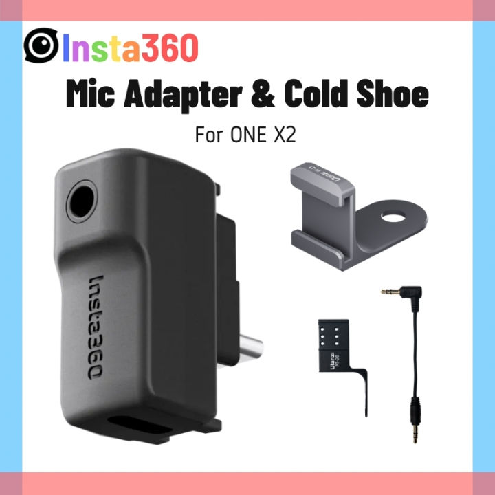 Insta360 ONE X2 Mic Adapter Audio Mount Vertical Version USB-C