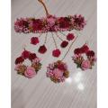 গায়ে হলুদের গহনা/artificial flower ornaments. Colour customize.