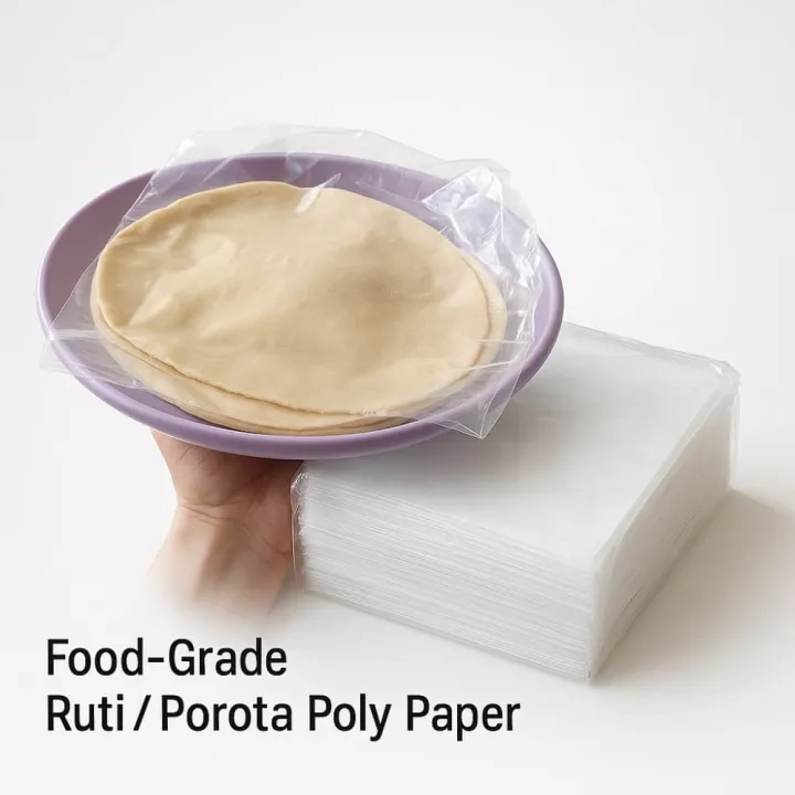 "Food-Grade%20Ruti/Parata%20Paper%20-%208x8%20Inches%20100gm%20-%20Image%203